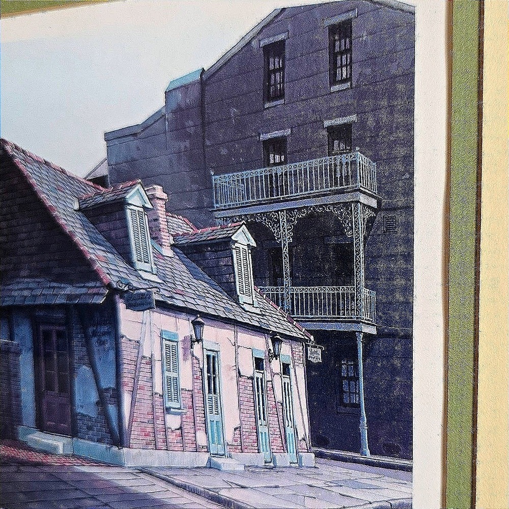 Vintage 1979 James L. Kendrick III Signed Lithograph "Lafitte's Blacksmith Shop" - Picture 3 of 13
